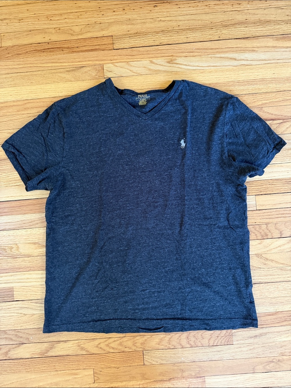 Ralph Lauren V-Neck Tee with Logo